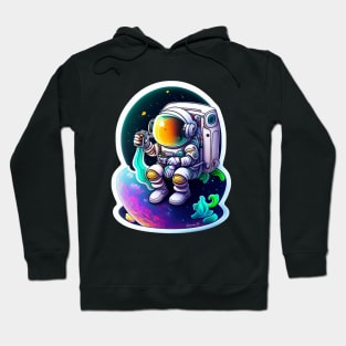 Colorful Astronaut Sticker #7 Hoodie